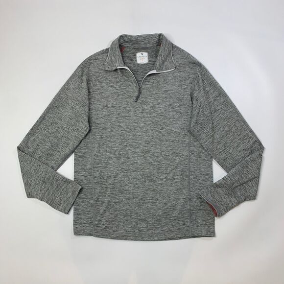 Cremieux Shirt Mens M Medium Iron Club 38 Quarter Zip Long Sleeve Stretch Golf - Picture 2 of 9
